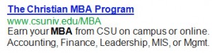 Get your MBA at Charleston Southern University
